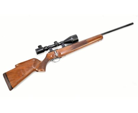 S&amp;I HILL; a Spartan blue .22 single shot PCP air rifle with Stanning bolt action and 3+9x50 scope.Additional InformationL