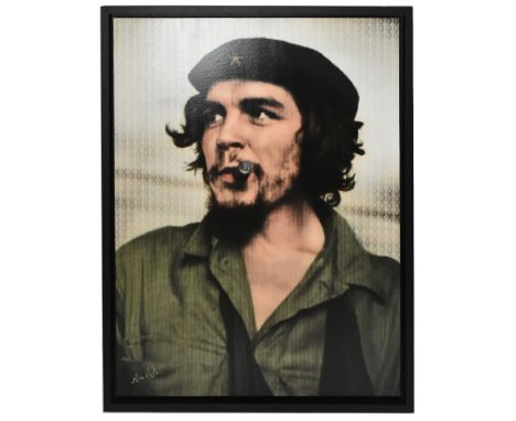 NICK HOLDSWORTH; a signed print, 'Che Guevara', signed lower left, 89 x 118cm, framed. (D)Additional InformationFrame with ve