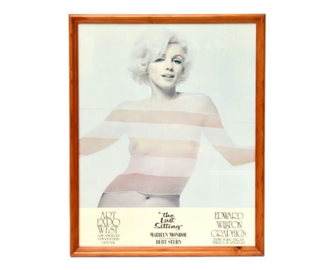 AFTER BERT STERN; print, 'The Last Sitting', Marilyn Monroe as photographed by Stern, 70 x 55cm, framed and glazed.