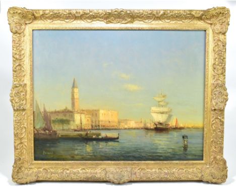 NOEL BOUVARD (1912-1975); oil on canvas, Venice, signed lower left, 49 x 64cm, in ornate frame. (D)Additional InformationThe 