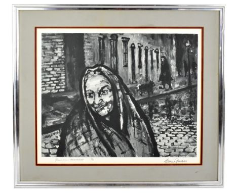 JAMES LAURENCE ISHERWOOD (1917-1989); a signed limited edition print, 'Gracie Fields', 8/75, 53 x 44cm, framed. (D)Additional