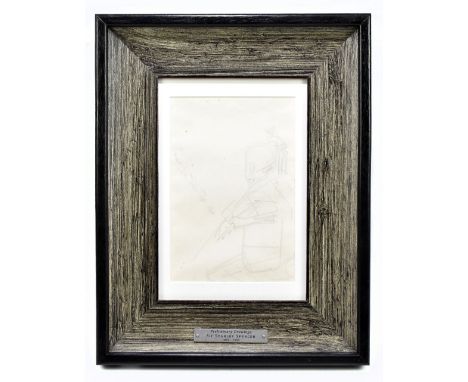 SIR STANLEY SPENCER (1891-1959); the preliminary drawings, the front side profile of a gentleman, reverse with four busts, un