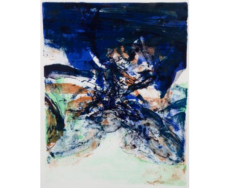 Zao Wu Ki, original lithograph, San Lazzaro, 1975, from an edition of 575, cat. ref. 268, image 31cm x 23cm, framedGood condi