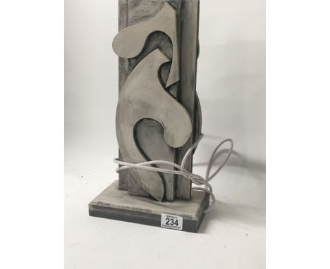 A Contemporary lamp by Bernard Rooke.