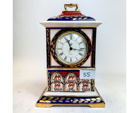 Masons gilded mantle clock from the Masterpiece series h.25cm. 