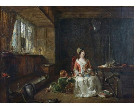 Daniel Pasmore I (British, fl. 1829-1865)The Trinket Boxsigned, dated and inscribed 'D Pasmore 1847, Retouched 1856' (lower l