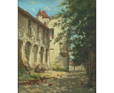 Percy Robert Craft (British, 1856-1934)An Old Chateau, Francesigned 'Percy R Craft' (lower right) and bears label (to reverse