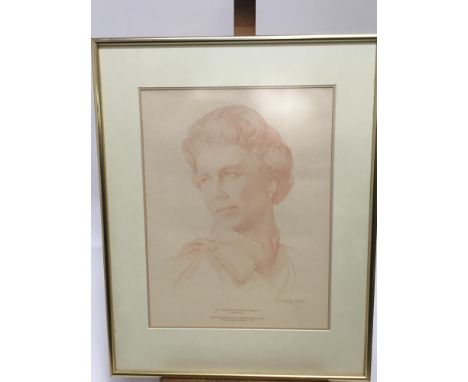 Richard Stone (b. 1951) signed limited edition print - Portrait of Elizabeth II, numbered 125/150, 43 x 32cm, framedCondition