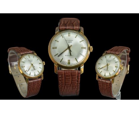 Sekonda - 17 Jewels Mechanical Steel Cased Wrist  Watch, with seconds sweep, silvered dial, gold markers.  Dial, case and mov