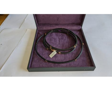 Swarovski crystal rose gold plated &amp; leather long bracelet. RRP £354This is the third &amp; final sale of stock from a je