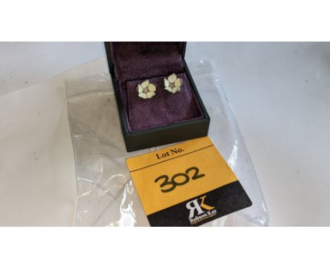 Pair of silver &amp; diamond earrings. RRP £495This is the third &amp; final sale of stock from a jewellery retailer In Admin