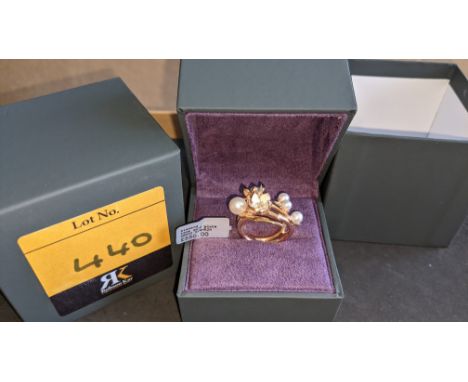 Shaun Leane ring in rose gold plate with 0.10ct diamond weight RRP £550We have used a ring sizer mandrel to determine the ins