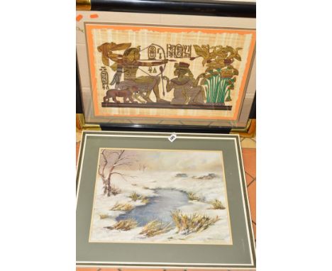 RENNY RIDEHALGH (BRITISH CONTEMPORARY), 'Snow Magic', a winter landscape, signed bottom right, titled verso, framed, approxim