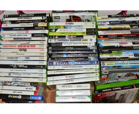 A BOX OF VARIOUS GAMES, to include Xbox, Wii, PcDVD, DS Nintendp etc (Harry Potter Lego, Call of Duty, Fifa, Deal or No Deal,