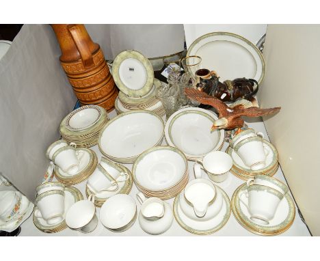 ROYAL DOULTON 'ISABELLA' TEA/DINNER WARES ETC, to include cups, saucers, soup bowls, side plates and dinner plates etc (over 