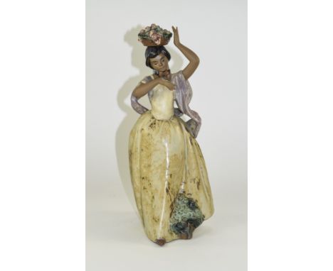 Lladro Gres Figure ' A Bird on Hand ' Model Num 2151. Issued 1985. Height 11.5 Inches, Excellent Condition. 