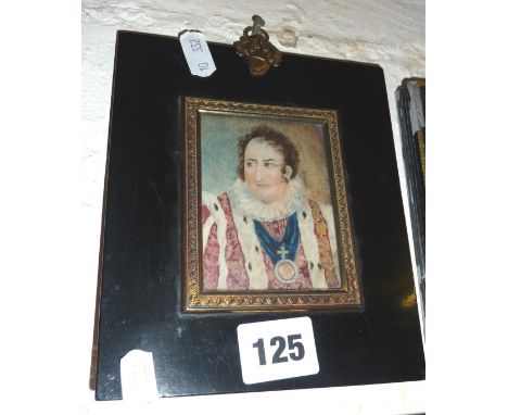 Miniature portrait of an Elizabethan gentleman