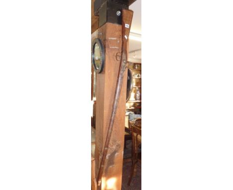 Old Indian flintlock rifle with 6 capucines, 54" overall (please note that we are unable to post this item overseas)