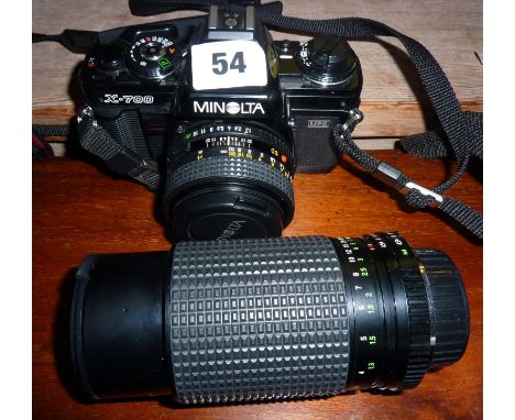 Minolta X700 camera & spare lens