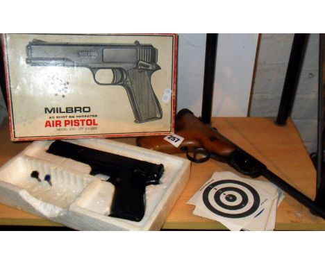 Mibro .177 air pistol (boxed), and a Slavia ZVP air pistol (please note that we are unable to post this item overseas) 