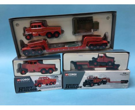 Three boxed Corgi Classics, heavy haulage