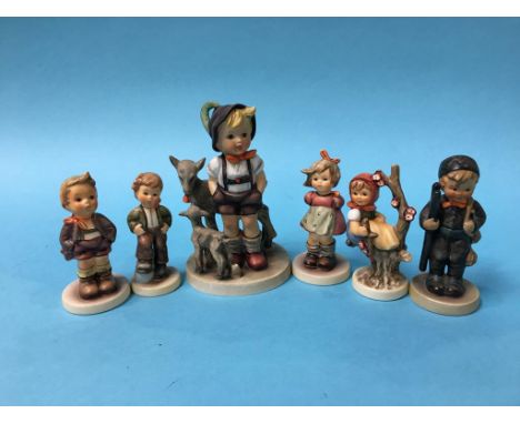 Six Hummel figures (4 boxed)