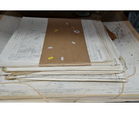 A QUANTITY OF MAPS AND PLANS, to include Ordnance Survey sheet maps, including Staffordshire, Yorkshire, Lincolnshire, etc, l