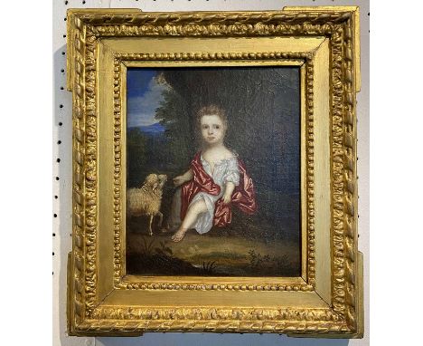 FOLLOWER OF SIR GODFREY KNELLER (1646-1723), 'Portrait of William Duke of Gloucester, son of Queen Anne', oil on canvas, pape