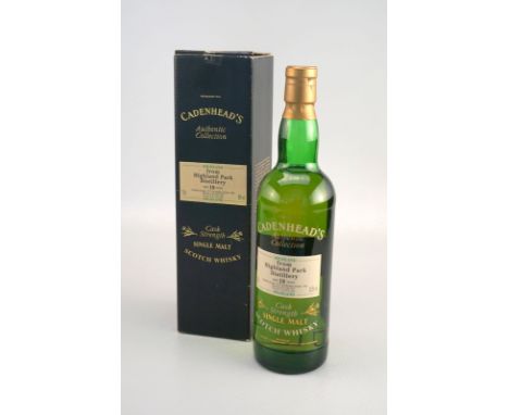 Highland Park - Highland von 1977 18 Jahre Fassreife single MaltScotch Whisky Destiliert  1977 -abgefüllt Okt. 1095  . 18 Jah