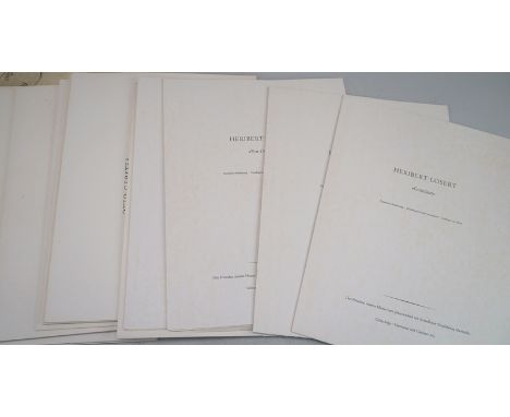 Grafiksammlung, u.a. Heribert Losert, Otto Gerster, H.-R. LeißMappe mit 15 Grafiken von Heribert Losert, auf Papier, mit Blei