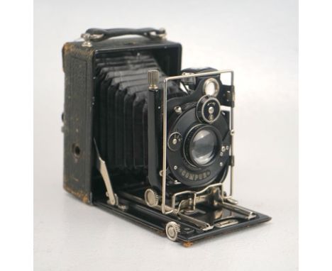 Voigtländer Compur, Plattenkamera, Balgkamera, 1931-1933D. R. P. No 258646 D. R. G. M, Supra-Anticomar 1:3,9, f=10 cm, Mechan