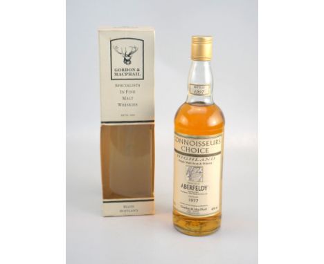 Aberfeldy -Highland von 1977- 23 Jahre Fassreife single MaltScotch Whisky, Destiliert  1974 -abgefüllt 1997 . 20 Jahre im Fas