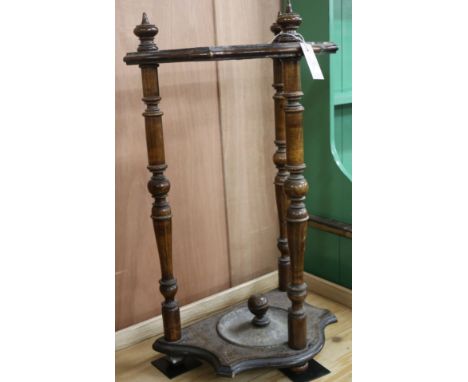 A stick and umbrella stand, H.77cm