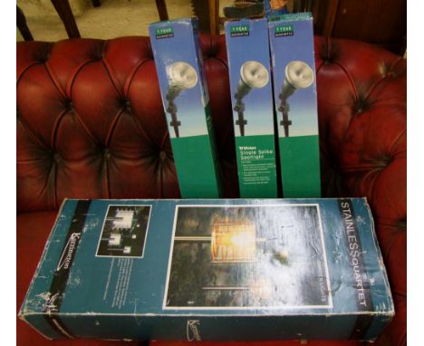Karrington garden solar light: together with 3 single solar lights 