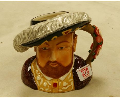 Boxed Royal Worcester NOS Large Character Jug Henry VIII, limited Edition 