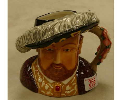 Boxed Royal Worcester NOS Large Character Jug Henry VIII, limited Edition 