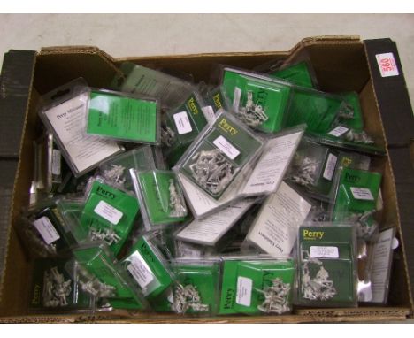 A collection of boxed Perry Miniatures metal miniature military figures: (1 tray). 