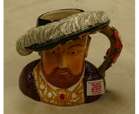 Boxed Royal Worcester NOS Large Character Jug Henry VIII, limited Edition 