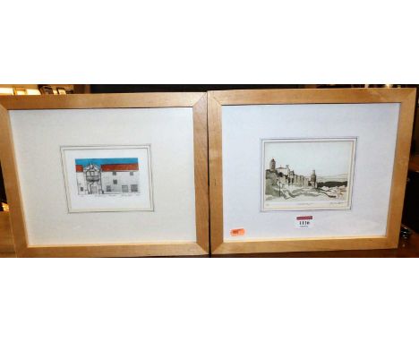 Dennis Ball - Verona, lithograph, signed, titled and numbered in pencil to the margin 1/20, 10 x 14cm; together with a compan