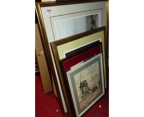 Colin Burns - Winter landscape, Fine Art Trade Guild lithograph, signed in pencil to the margin; together with Steven J Grove