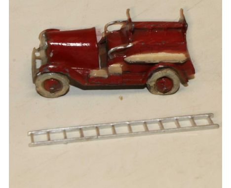 An original Taylor &amp; Barrett fire engine, comprising of a repainted red and white body with replacement ladder