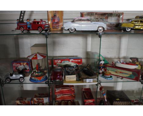 Schuco Studio Mercedes grand prix, Chair'o' Planes, Sports Car, Baby Boat Sine 2 pistol and Tin Toys - J. Tempest (6) 