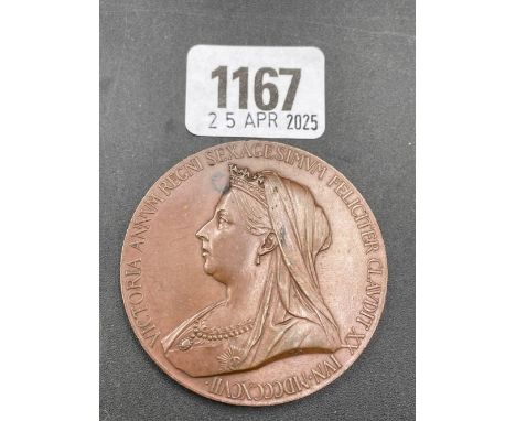 A large 1897 bronze Diamond Jubilee Medallion