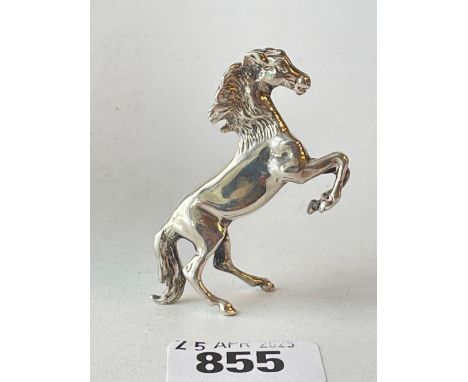 A model of a silver horse London 2.5 inches long 45 gms
