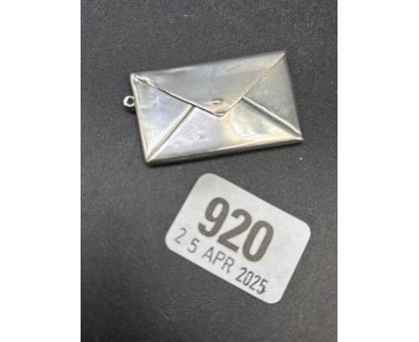 Double sterling silver stamp envelope 1 ¾ wide