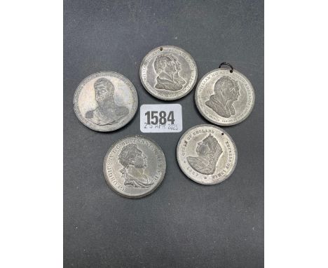 Large Canadian Medallion 1831 etc (5)