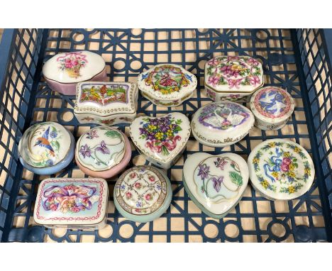 COLLECTION OF LIMOGES TRINKET BOXES