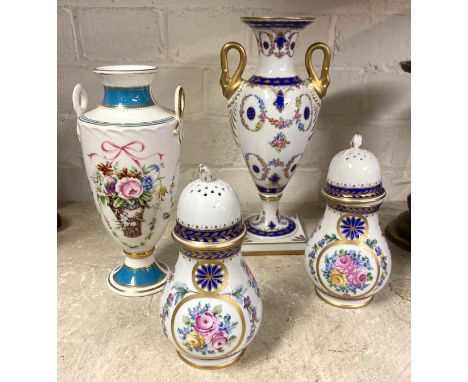 Three items of Dresden to include one item of Minton