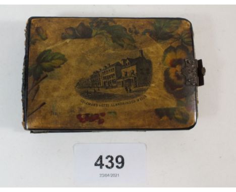 A Victorian miniature sketch book containing thirty annotated views and landscapes by Margaret James, in souvenir Llandrindod