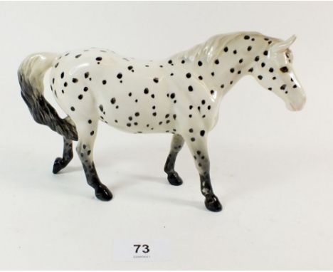 A rare vintage Beswick "Appaloosa Spotted Walking Pony" No.1516 